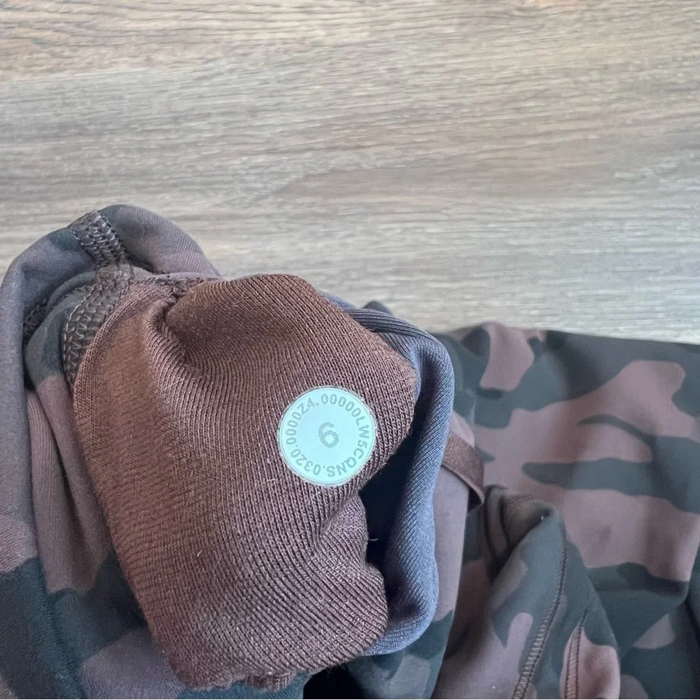 Lululemon Wunder Train High-Rise 25” Leggings Size 6 Camo Brown Earth Everlux